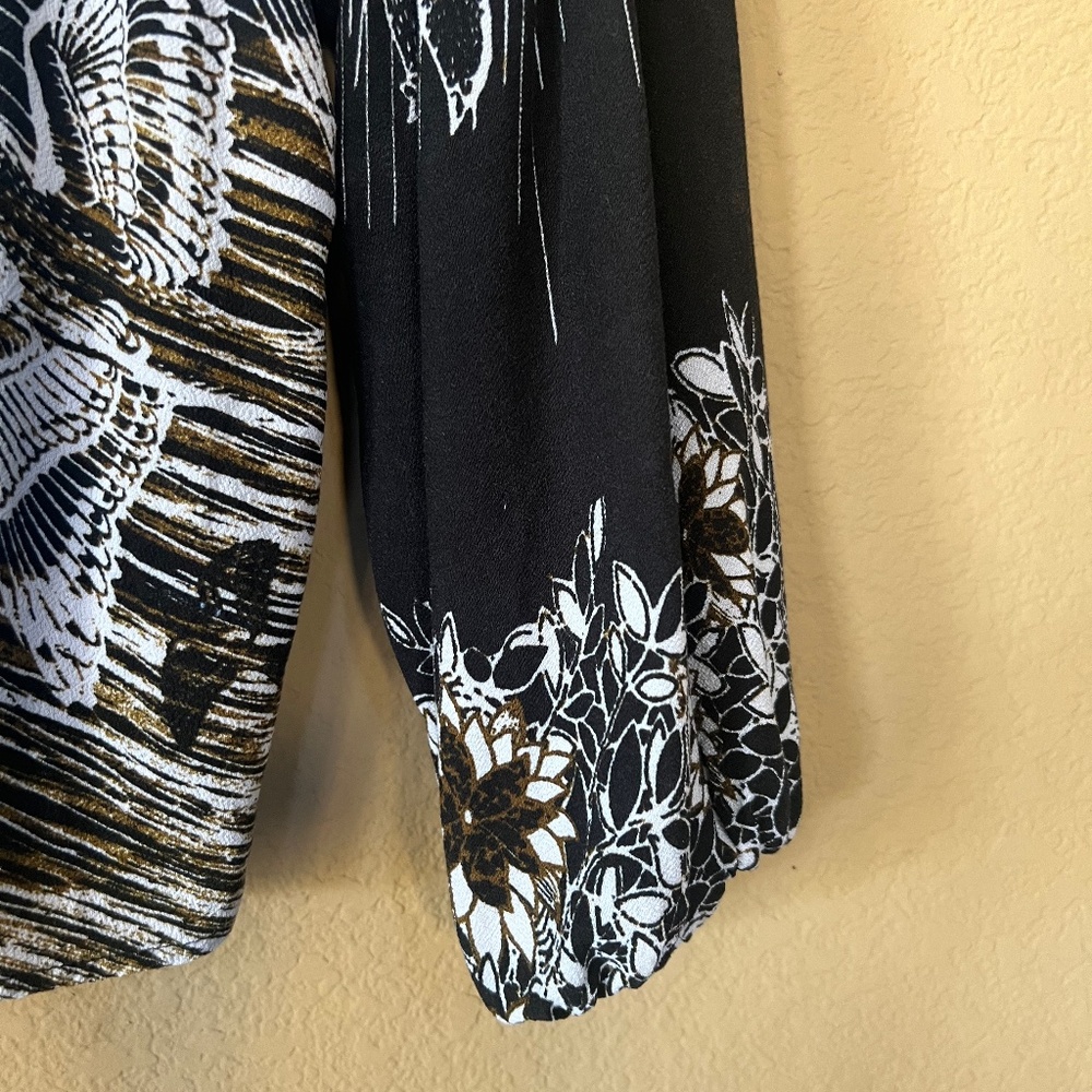 Black/White printed top
